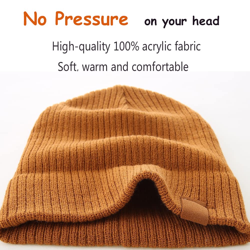 LMLALML Beanie for Toddler Boys Elegant Baby Beanie Knit Winter Hat for Kids