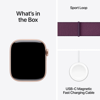 Apple Watch Series 10 [GPS 46mm] Smartwatch with Jet Black Aluminium Case with Black Sport Band. Fitness Tracker, ECG App, Always-On Retina Display, Water-Resistant