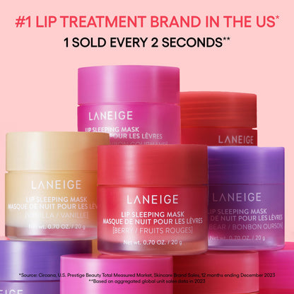 LANEIGE Lip Sleeping Mask: Nourish, Hydrate, Vitamin C, Murumuru &amp; Shea Butter, Antioxidants, Flaky, Dry Lips