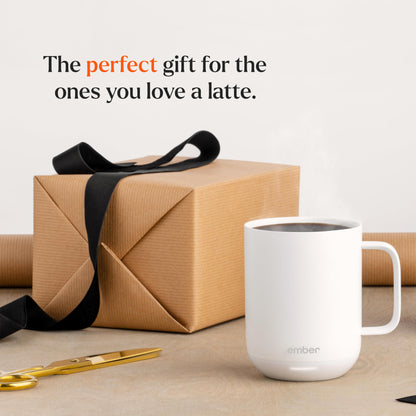 Ember Temperature Control Smart Mug 2, 14 Oz, App-Controlled Heated Coffee Mug with 80 Min Battery Life and Improved Design, White