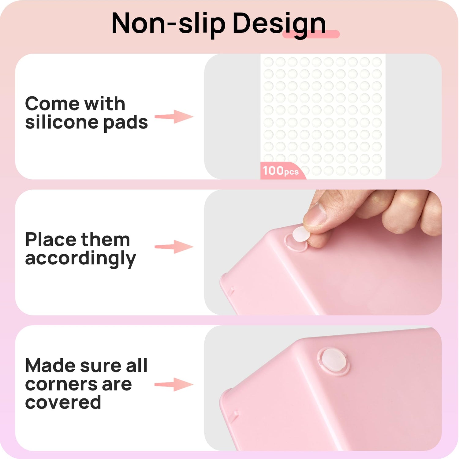 Vtopmart 25 PCS Clear Plastic Drawer Organizers Set, 4-Size Versatile Bathroom and Vanity Drawer Organizer Trays, Storage Bins for Makeup, Bedroom, Kitchen Gadgets Utensils and Office