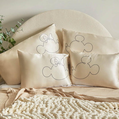 Kitsch Satin Pillowcase with Zipper for Hair &amp; Skin, Softer Than Silk Pillow Cases Queen, Smooth Pillow Covers, Machine Washable, Wrinkle-Free, Cooling Satin Pillow Cases Standard Size 19&quot;x26&quot;, Ivory