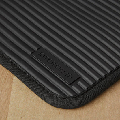 KitchenAid Ribbed Soft Silicone Water Resistant Pot Holder Set, Milkshake , 2 Piece Set, 7&quot;x9&quot;