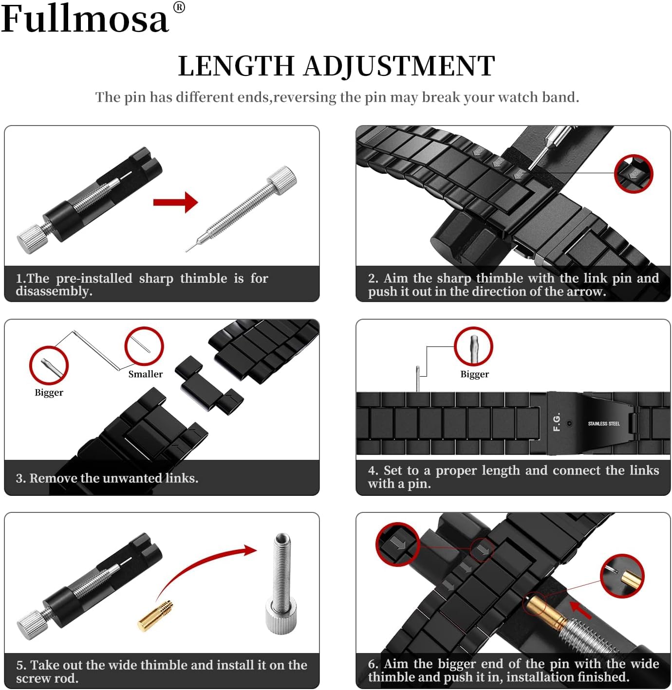 Fullmosa Compatible with Apple Watch Band 49mm 45mm 44mm 42mm 41mm 40mm 38mm, Stainless Steel iWatch Band with Case Compatible for Apple Watch Ultra 2 Ultra Series 10 9 8 7 6 5 4 3 2 1&amp;iWatch SE