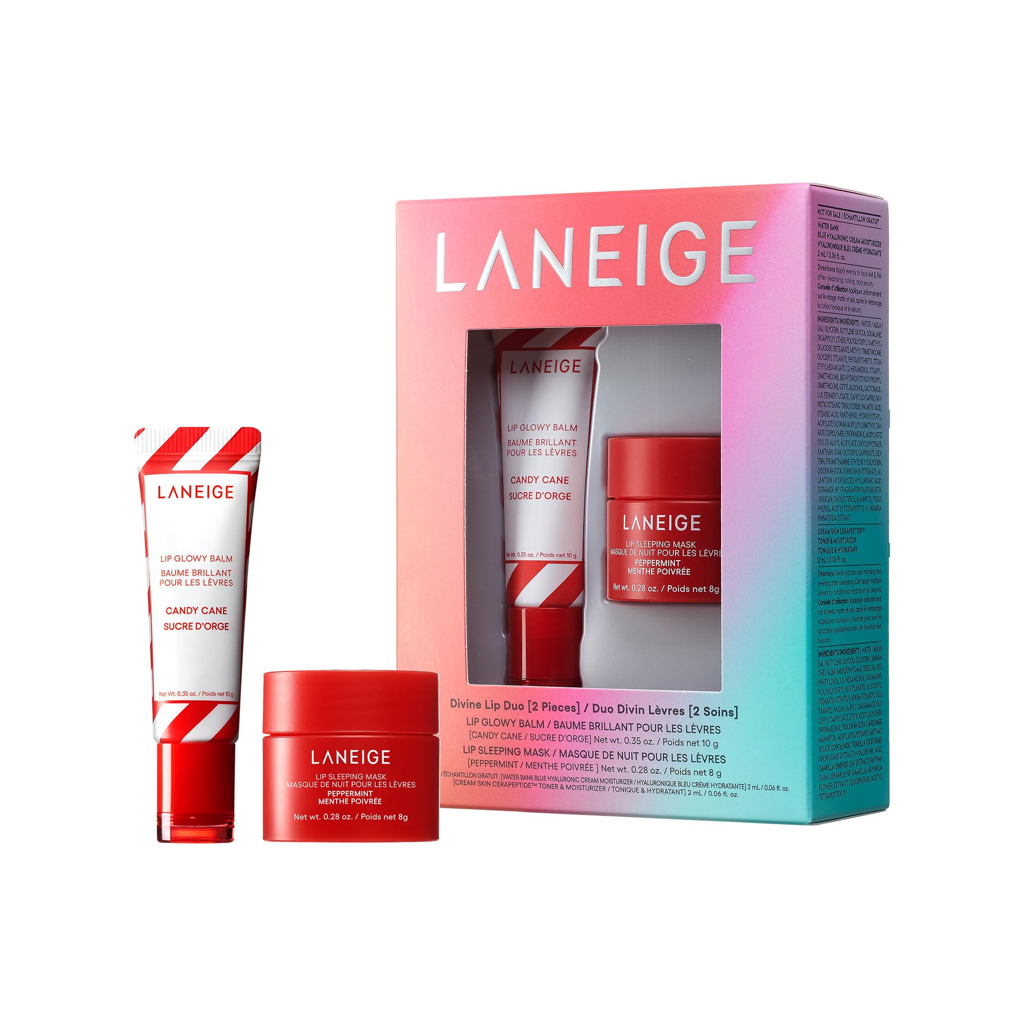 LANEIGE Lip Glowy Balm Hydrate, Glossy, Lightweight, Moisturize &amp; Tint with Shea Butter