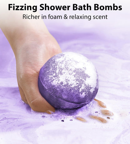Deep Sleep Bubble Bath Bombs Infused Lavender and Chamomile Essential Luxurious Bath Additives for Dry Skin Nourishment -Indulge in A Blissful Bathing Experience with Our Relaxation Gift Set
