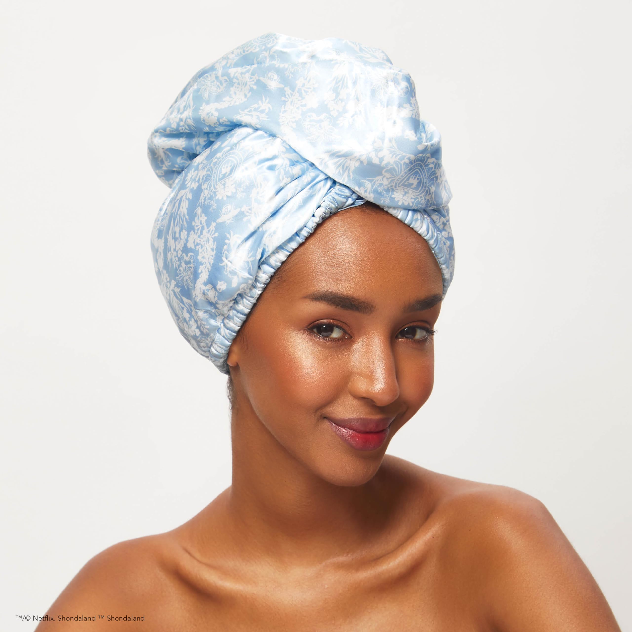 Kitsch Microfiber Hair Towel Wrap - Quick Dry Curly Hair Wraps for Women Wet Hair | Microfiber Towel for Hair | Hair Drying Towel Wrap | Hair Towels for Women | Hair Turban for Wet Hair (Blush)