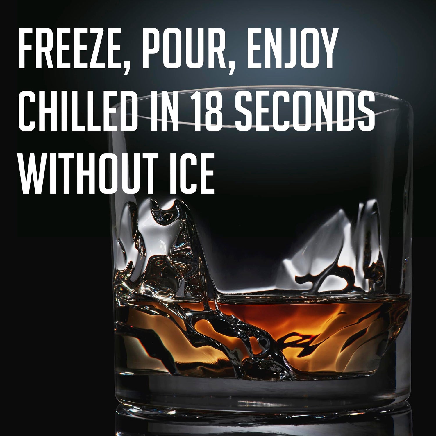 LIITON Heavy Crystal Whiskey Glasses Gift Set, Thick Freezable Bourbon Glass 1lb Each, Premium Whiskey Gifts for Men, Frozen Crystal Chills Cocktails Featuring Grand Canyon Glasses Set of 2, 10 oz