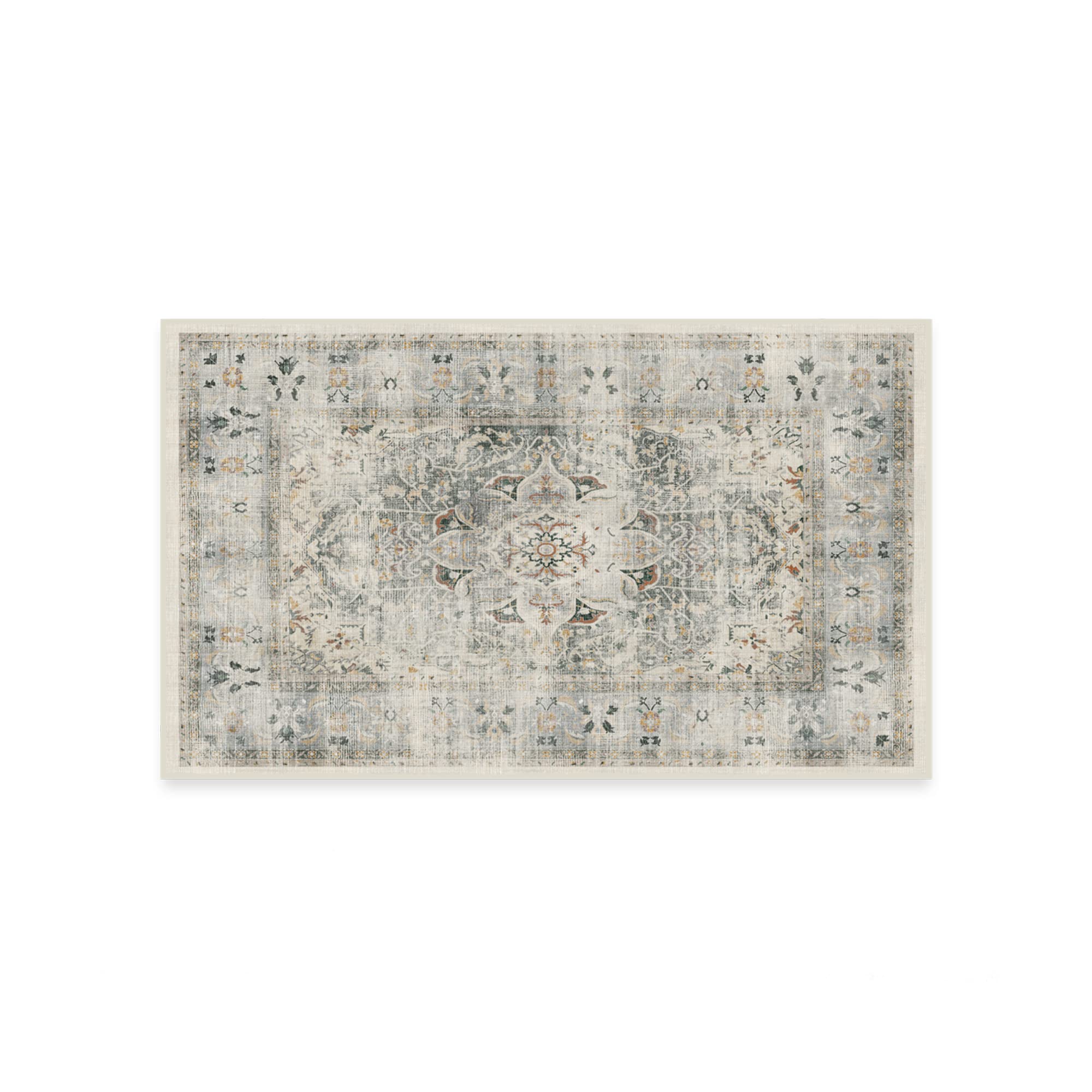 RUGGABLE – Sarrah Blue Quartz – Machine Washable Runner Rug – Pet &amp; Child Friendly – Stain &amp; Water Resistant – Non-Slip – 2.5&