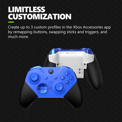 Xbox Elite Wireless Gaming Controller Series 2 – Black – Xbox Series X|S, Xbox One, Windows PC, Android, and iOS - Elite Series 2 Black Edition