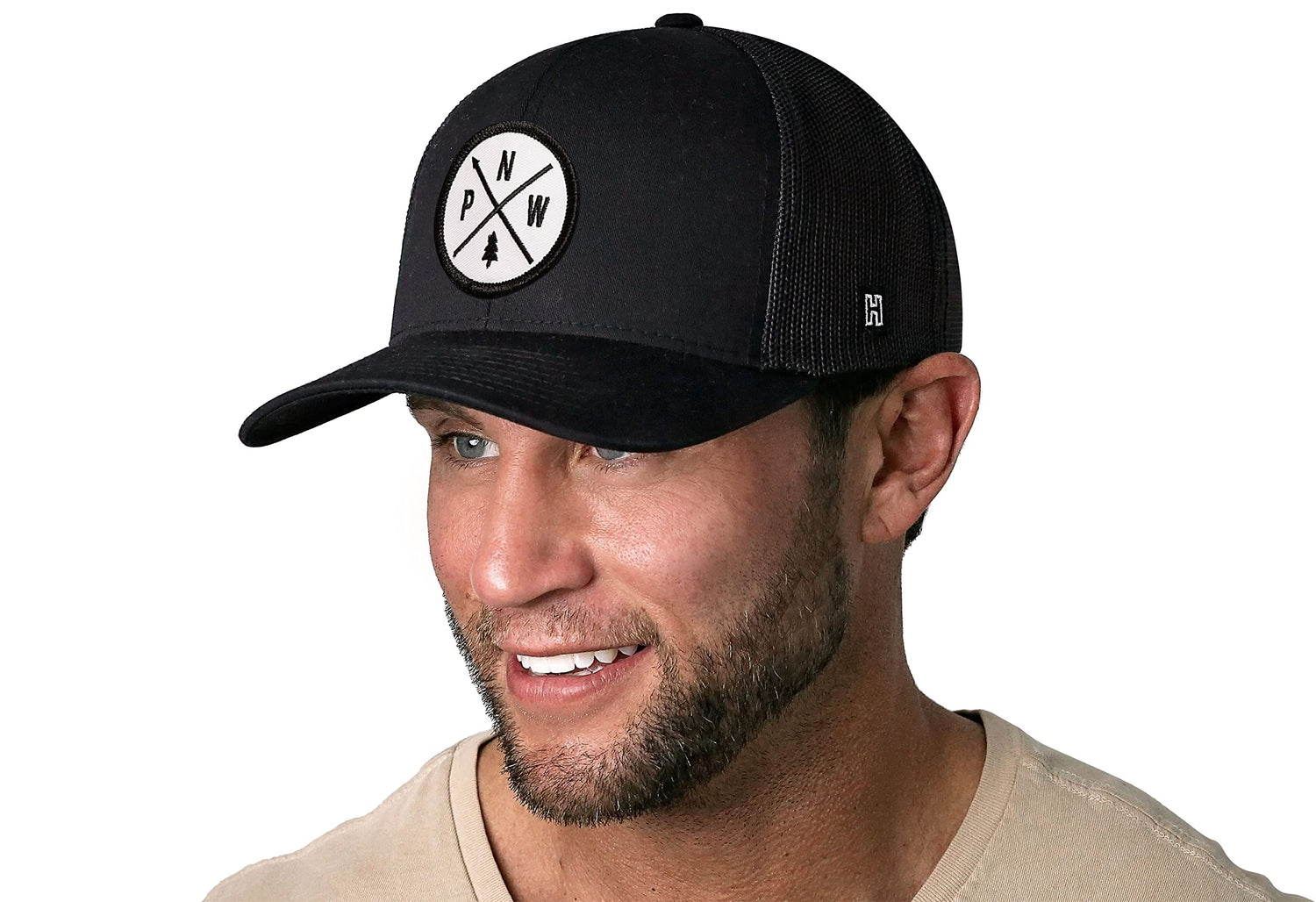 HAKA Camping Hat – Outdoors Trucker Hat for Men &amp; Women, Baseball Cap Adjustable Snapback - Synthetic Leather