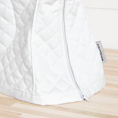 KITCHENAID Fitted Tilt-Head Solid Stand Mixer Cover with Storage Pocket, Quilted 100% Cotton, Milkshake, 14.4&quot;x18&quot;x10&quot;