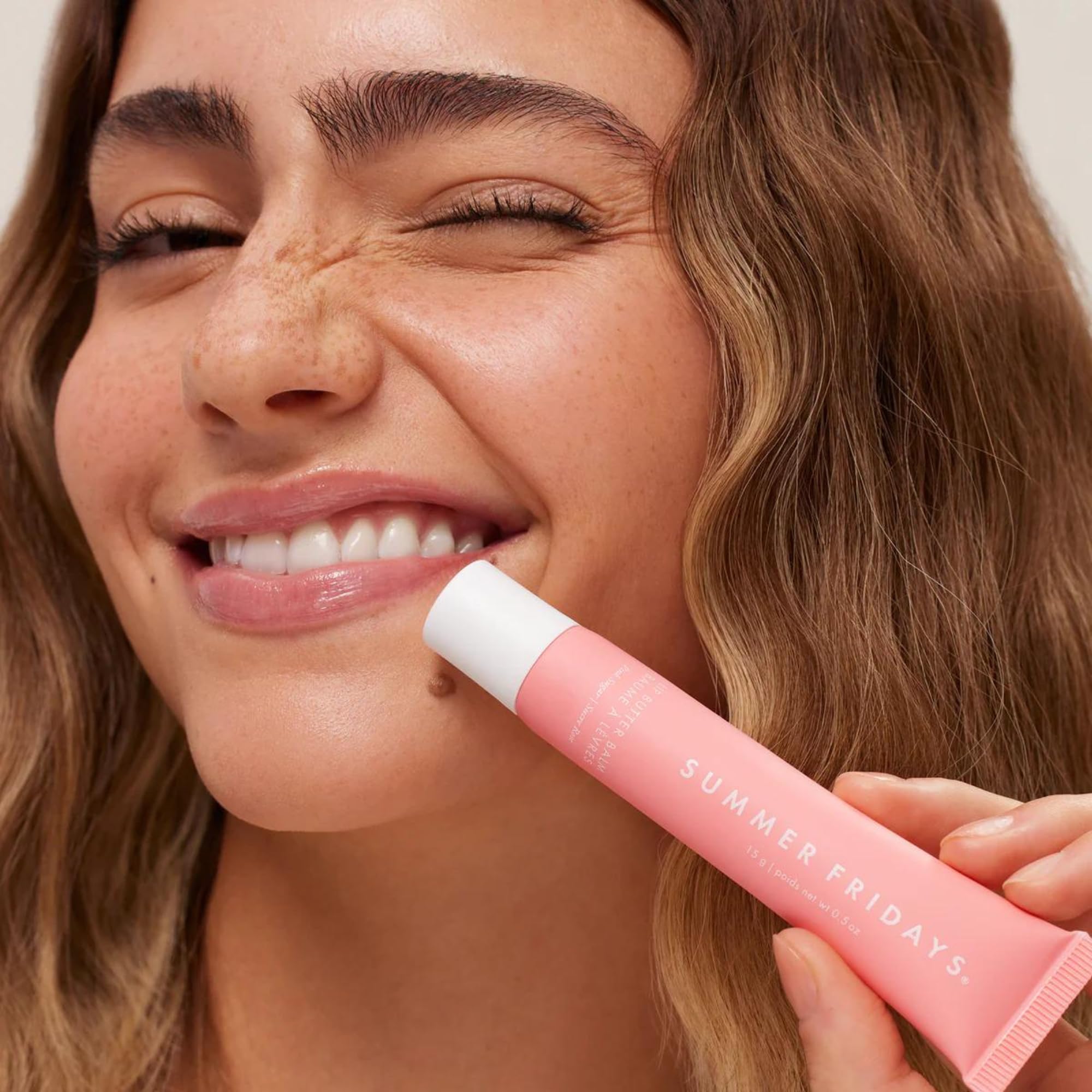 Summer Fridays Lip Butter Balm - Conditioning Lip Mask and Lip Balm for Instant Moisture, Shine and Hydration - Sheer-Tinted, Soothing Lip Care - Vanilla Beige (.5 Oz)