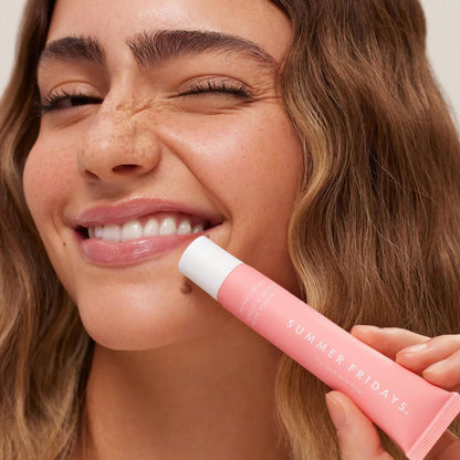 Summer Fridays Lip Butter Balm - Conditioning Lip Mask and Lip Balm for Instant Moisture, Shine and Hydration - Sheer-Tinted, Soothing Lip Care - Vanilla Beige (.5 Oz)