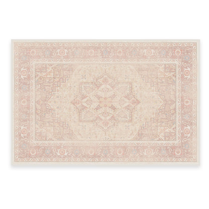 RUGGABLE Kamran Washable Rug - Perfect Vintage Area Rug for Living Room Bedroom Kitchen - Pet &amp; Child Friendly - Stain &amp; Water Resistant - Hazel 5&