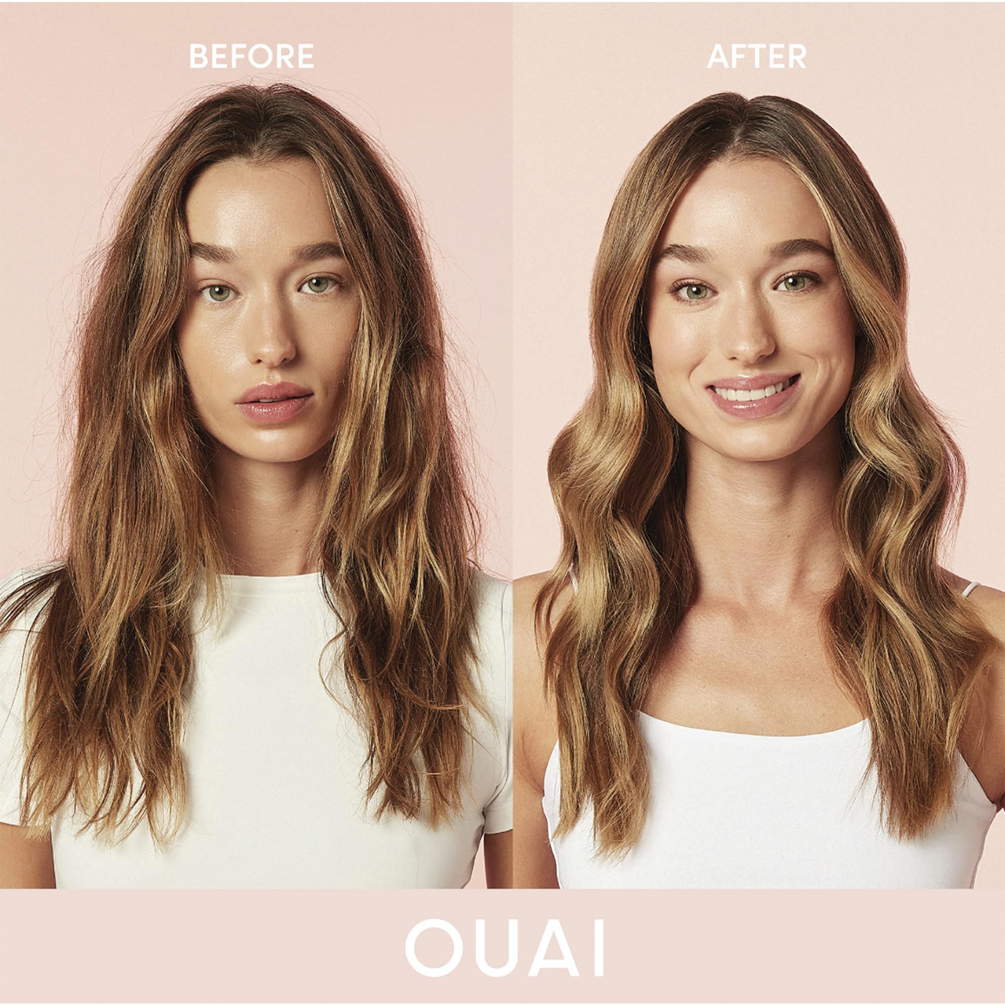 OUAI Anti Frizz Cream - Moisturizing Hair Cream with Frizz Control &amp; Heat Protection - Provides Lasting Hydration with Jackfruit &amp; Beetroot Extract - Paraben, Phthalate &amp; Sulfate Free (6 oz)