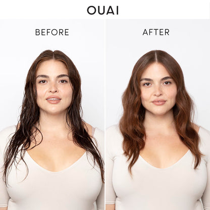OUAI Wave Spray - Coconut Oil &amp; Rice Protein Texture Mist for Voluminous Beach Waves with Shine - Paraben Free, Safe for Color &amp; Keratin-Treated Hair (4.9 fl oz)