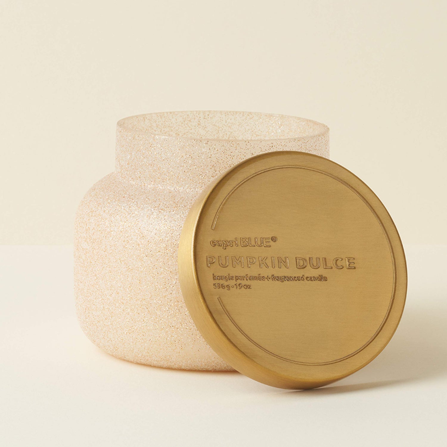 Capri Blue Tinsel &amp; Spice Holiday Candle - Signature Glam Jar Candle - Juniper Berry, Cinnamon &amp; Vanilla Scented Candles - Soy Wax Blend - Christmas Decor - Maroon Glitter Candle Holder (19 oz)