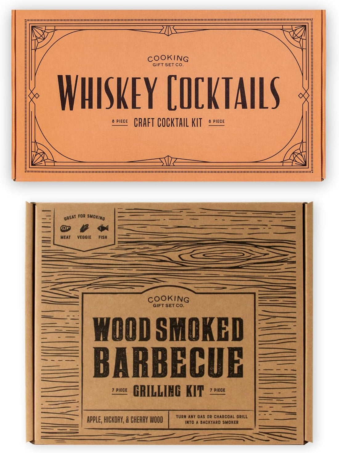 Whiskey Cocktails and Wood Smoked BBQ Grill Kit