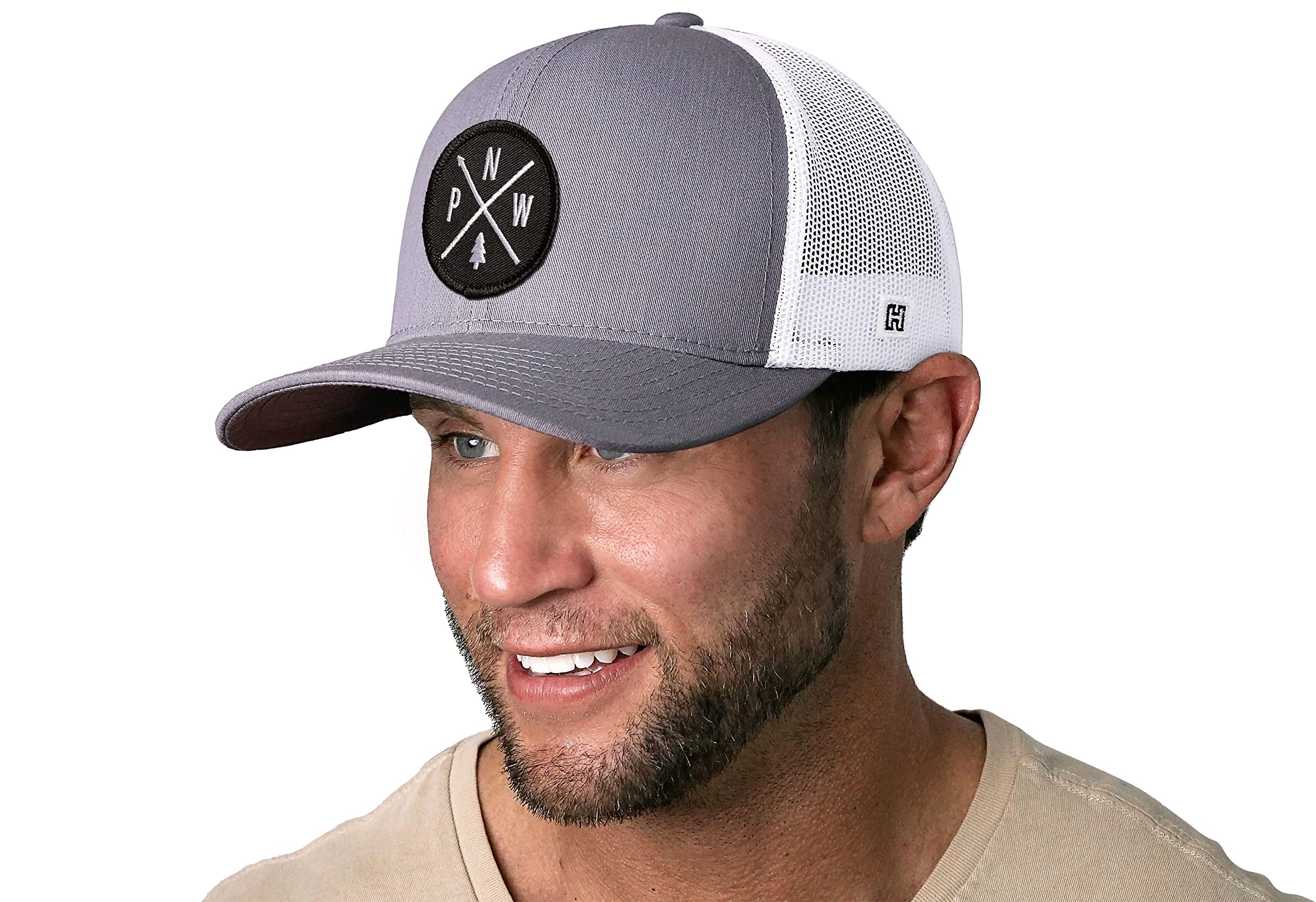 HAKA Camping Hat – Outdoors Trucker Hat for Men &amp; Women, Baseball Cap Adjustable Snapback - Synthetic Leather