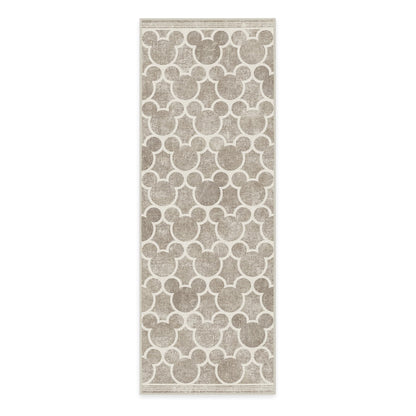 RUGGABLE Disney Classic Minnie Mouse Washable Rug - Perfect Area Rug for Nursery Playroom Kids Room - Pet &amp; Child Friendly - Stain &amp; Water Resistant - Trellis Pink 5&
