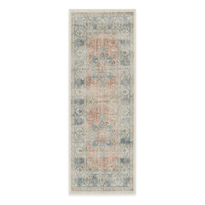 RUGGABLE – Sarrah Blue Quartz – Machine Washable Runner Rug – Pet &amp; Child Friendly – Stain &amp; Water Resistant – Non-Slip – 2.5&