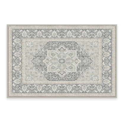 RUGGABLE Hendesi Heriz Washable Rug - Perfect Antique Vintage Area Rug for Living Room Bedroom Kitchen - Pet &amp; Child Friendly - Stain &amp; Water Resistant, Non-Slip - Abalone 2&