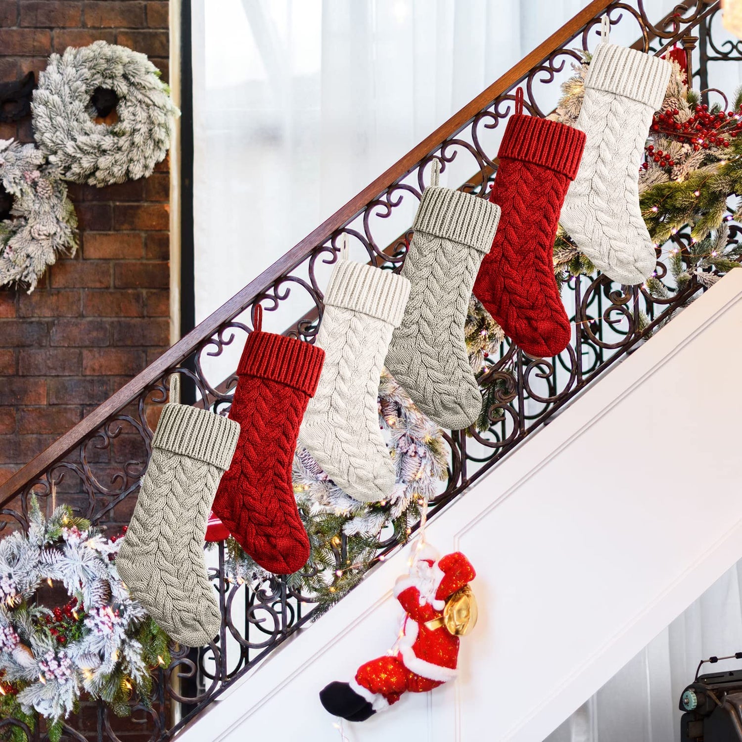 Knit Christmas Stockings Xmas