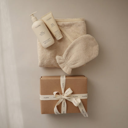 mushie Baby Hooded Towel | Organic Cotton (Moss)