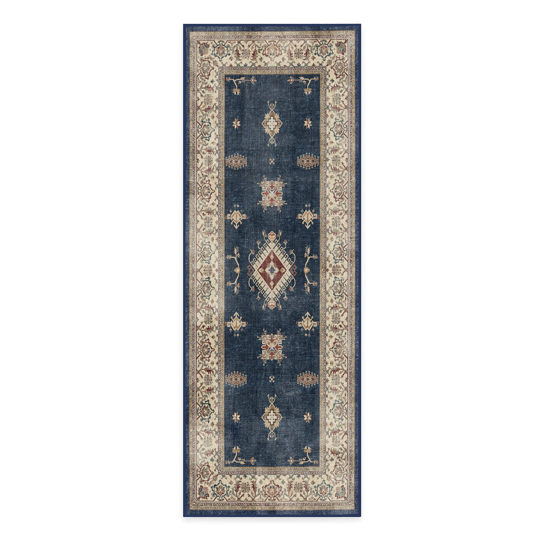 RUGGABLE – Verena Dark Wood – Machine Washable Runner Rug – Pet &amp; Child Friendly – Stain &amp; Water Resistant – Non-Slip – 2.5&