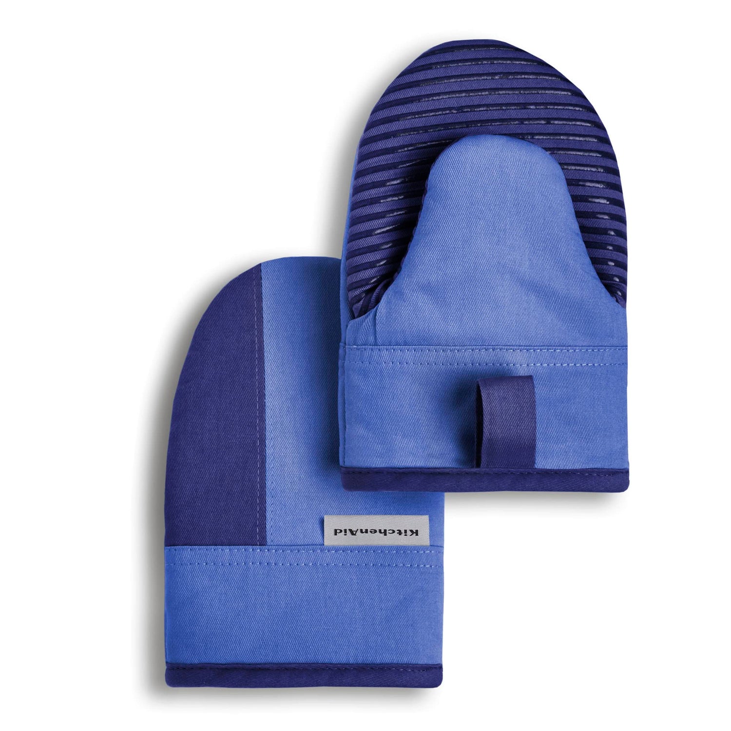 KitchenAid Beacon Two-Tone Non-Slip Mini Oven Mitt Set, Milkshake/Beige, 5.5&quot;x8&quot;, 2 Piece