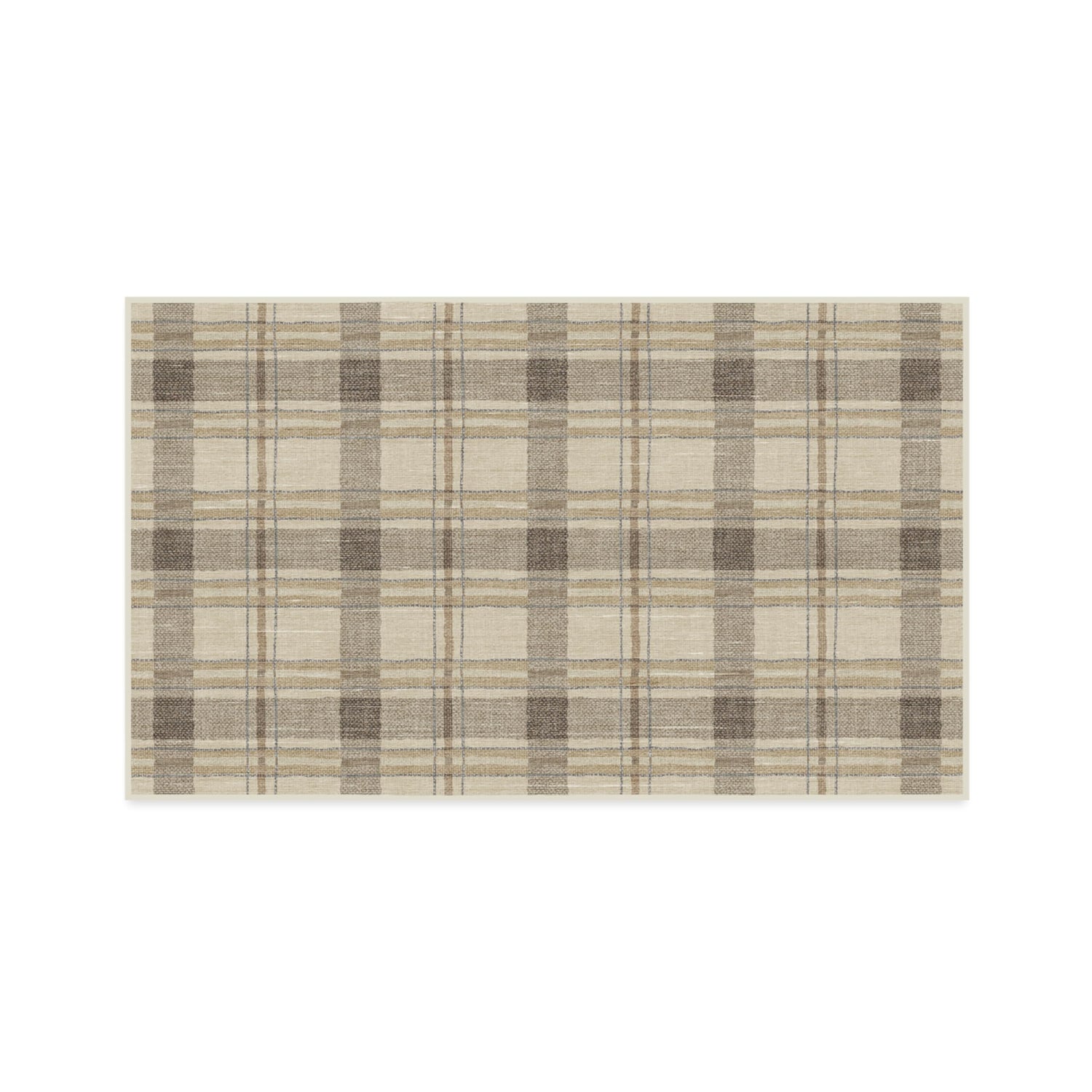 RUGGABLE Winter Plaid Washable Rug - Perfect Holiday Area Rug for Living Room Bedroom Kitchen - Pet &amp; Child Friendly - Stain &amp; Water Resistant - Dress Stewart Tartan Plaid 3&