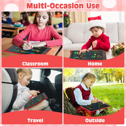 cimetech 2 Pack LCD Writing Tablet for Kids Toys, Colorful Drawing Tablet Doodle Board Writing Pad for Toddler Gifts, Kids Travel Essentials, Christmas Stocking Stuffers for 3-12 Years Boys Girls