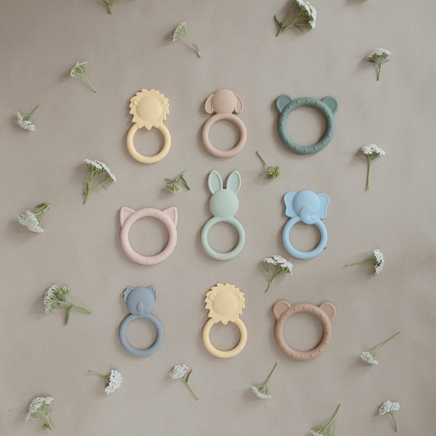 mushie Silicone Baby Teether Toy | Bunny