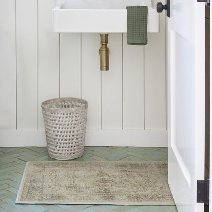 RUGGABLE – Sarrah Blue Quartz – Machine Washable Runner Rug – Pet &amp; Child Friendly – Stain &amp; Water Resistant – Non-Slip – 2.5&