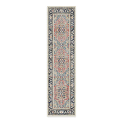 RUGGABLE Kamran Washable Rug - Perfect Vintage Area Rug for Living Room Bedroom Kitchen - Pet &amp; Child Friendly - Stain &amp; Water Resistant - Hazel 5&