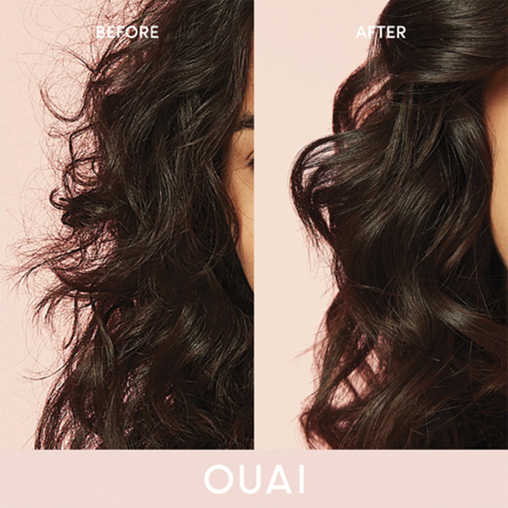 OUAI Anti Frizz Cream - Moisturizing Hair Cream with Frizz Control &amp; Heat Protection - Provides Lasting Hydration with Jackfruit &amp; Beetroot Extract - Paraben, Phthalate &amp; Sulfate Free (6 oz)
