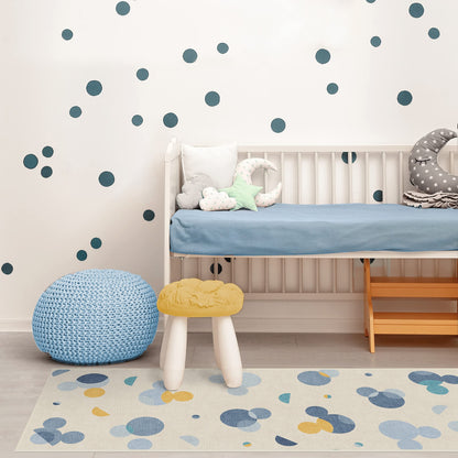 RUGGABLE Disney Classic Minnie Mouse Washable Rug - Perfect Area Rug for Nursery Playroom Kids Room - Pet &amp; Child Friendly - Stain &amp; Water Resistant - Trellis Pink 5&