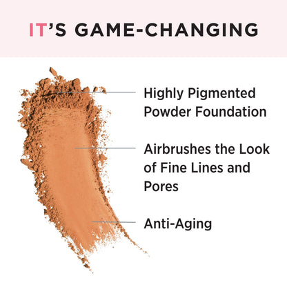 IT Cosmetics Celebration Foundation - Full-Coverage, Anti-Aging Powder Foundation - Blurs Pores, Wrinkles &amp; Imperfections - With Hydrolyzed Collagen &amp; Hyaluronic Acid - 0.3 oz
