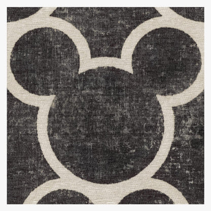 RUGGABLE Disney Classic Minnie Mouse Washable Rug - Perfect Area Rug for Nursery Playroom Kids Room - Pet &amp; Child Friendly - Stain &amp; Water Resistant - Trellis Pink 5&