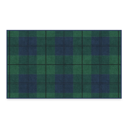 RUGGABLE Winter Plaid Washable Rug - Perfect Holiday Area Rug for Living Room Bedroom Kitchen - Pet &amp; Child Friendly - Stain &amp; Water Resistant - Dress Stewart Tartan Plaid 3&