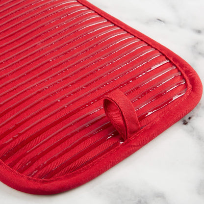 KITCHENAID Quilted Cotton Terry Cloth Oven Mitt, Pot Holder, Kitchen Towel 4-Pack Set, Heat Resistant, Silicone Grip, Gift Set, Milkshake, 16&quot;x26&quot;, 7&quot;x13&quot; &amp; 7&quot;x10&quot;