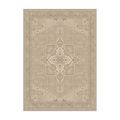 RUGGABLE Maral Heriz Washable Rug - Perfect Vintage Area Rug for Living Room Bedroom Kitchen - Pet &amp; Child Friendly - Stain &amp; Water Resistant - Creme 3&