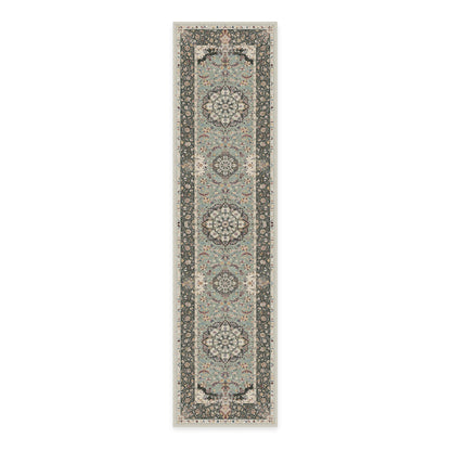 RUGGABLE Sima Washable Rug - Perfect Vintage Area Rug for Living Room Bedroom Kitchen - Pet &amp; Child Friendly - Stain &amp; Water Resistant - Royal Blue 2&