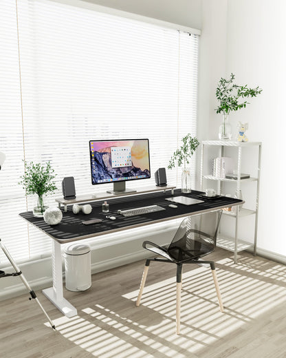Non-Slip Desk Pad,Mouse Pad,Waterproof PVC Leather Desk Table Protector,Ultra Thin Large Desk Blotter, Easy Clean Laptop Desk Writing Mat for Office Work/Home/Decor(Pink, 23.6&quot; x 13.7&quot;)