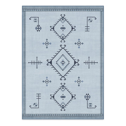 RUGGABLE Damali Runner Rug - Perfect Boho Washable Rug for Entryway Hallway Kitchen - Pet &amp; Child Friendly - Non-Toxic - Stain &amp; Water Resistant - Black &amp; White 2.5&