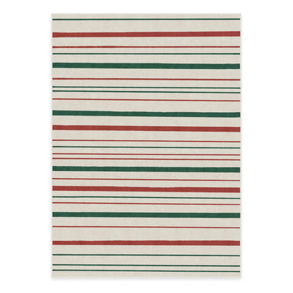 RUGGABLE Winter Plaid Washable Rug - Perfect Holiday Area Rug for Living Room Bedroom Kitchen - Pet &amp; Child Friendly - Stain &amp; Water Resistant - Dress Stewart Tartan Plaid 3&