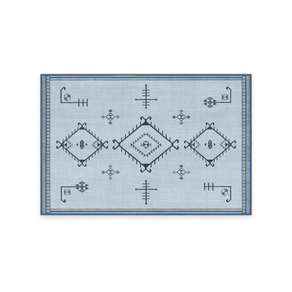 RUGGABLE Damali Runner Rug - Perfect Boho Washable Rug for Entryway Hallway Kitchen - Pet &amp; Child Friendly - Non-Toxic - Stain &amp; Water Resistant - Black &amp; White 2.5&