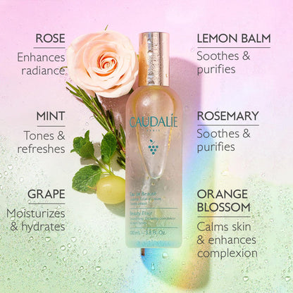 Caudalie Beauty Elixir Face Mist: Toner That Tightens Pores + Reduces Dullness + Sets Makeup