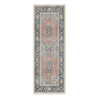 RUGGABLE Kamran Washable Rug - Perfect Vintage Area Rug for Living Room Bedroom Kitchen - Pet &amp; Child Friendly - Stain &amp; Water Resistant - Hazel 5&